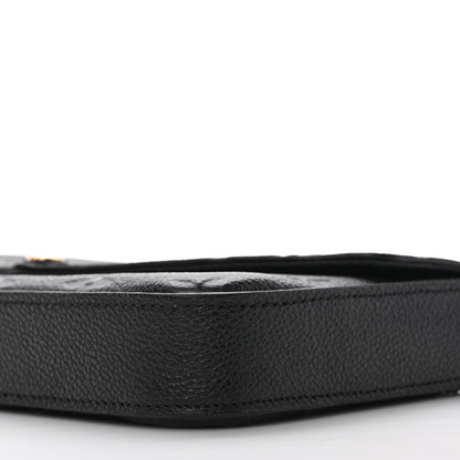 Louis Vuitton Empreinte Pochette Felicie Chain Wallet Black 9 of 11