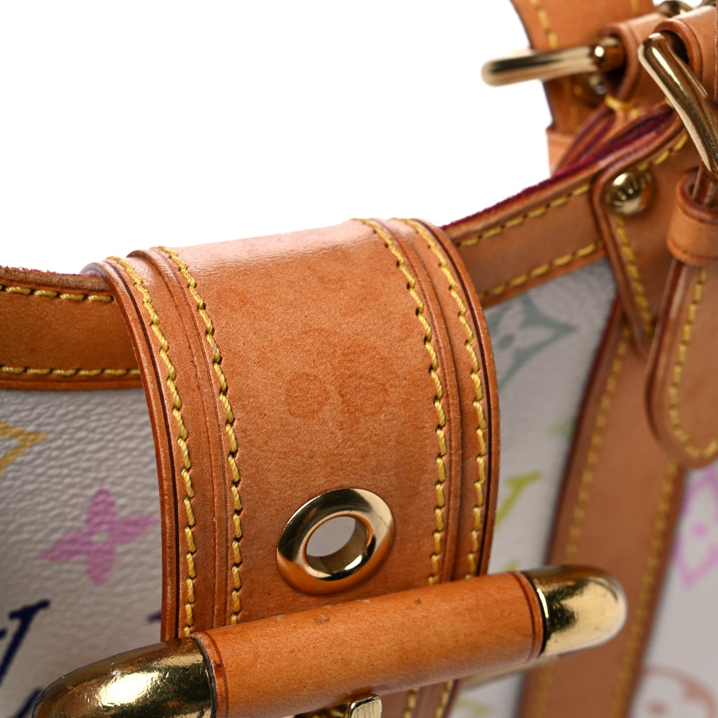 Monogram Multicolor Theda GM White