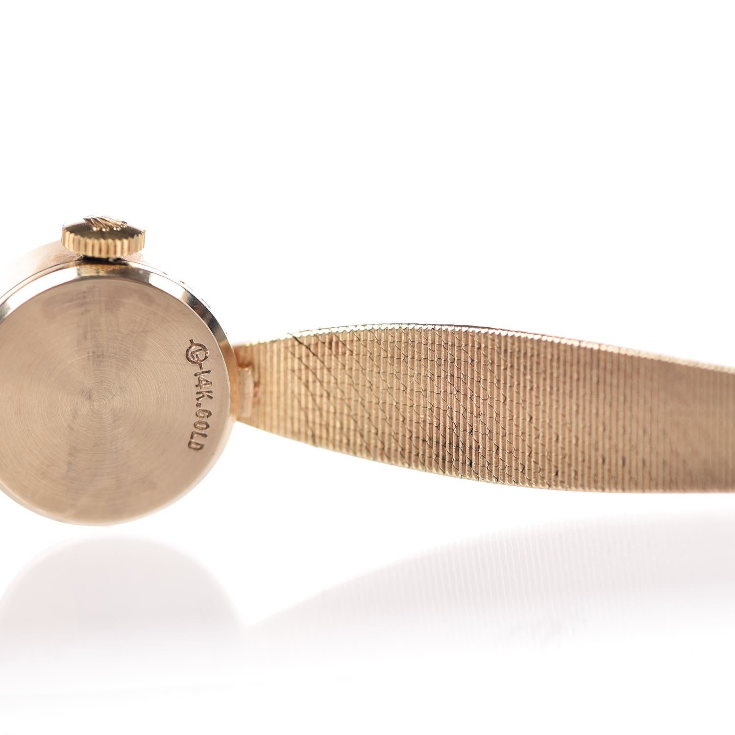 Rolex 14K Yellow Gold Diamond 15mm Cocktail Watch 8 of 10