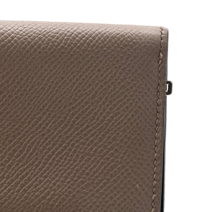 Hermes Epsom Bearn Verso Gusset Wallet Gris Tourterelle Bleu Indigo 13 of 15