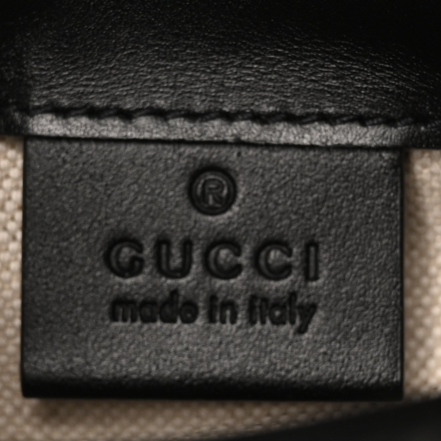 Gucci Calfskin GG Tennis Embossed Messenger Bag Black 6 of 11