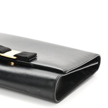 Salvatore Ferragamo Calfskin Vara Bow Mini Bag Black 7 of 7