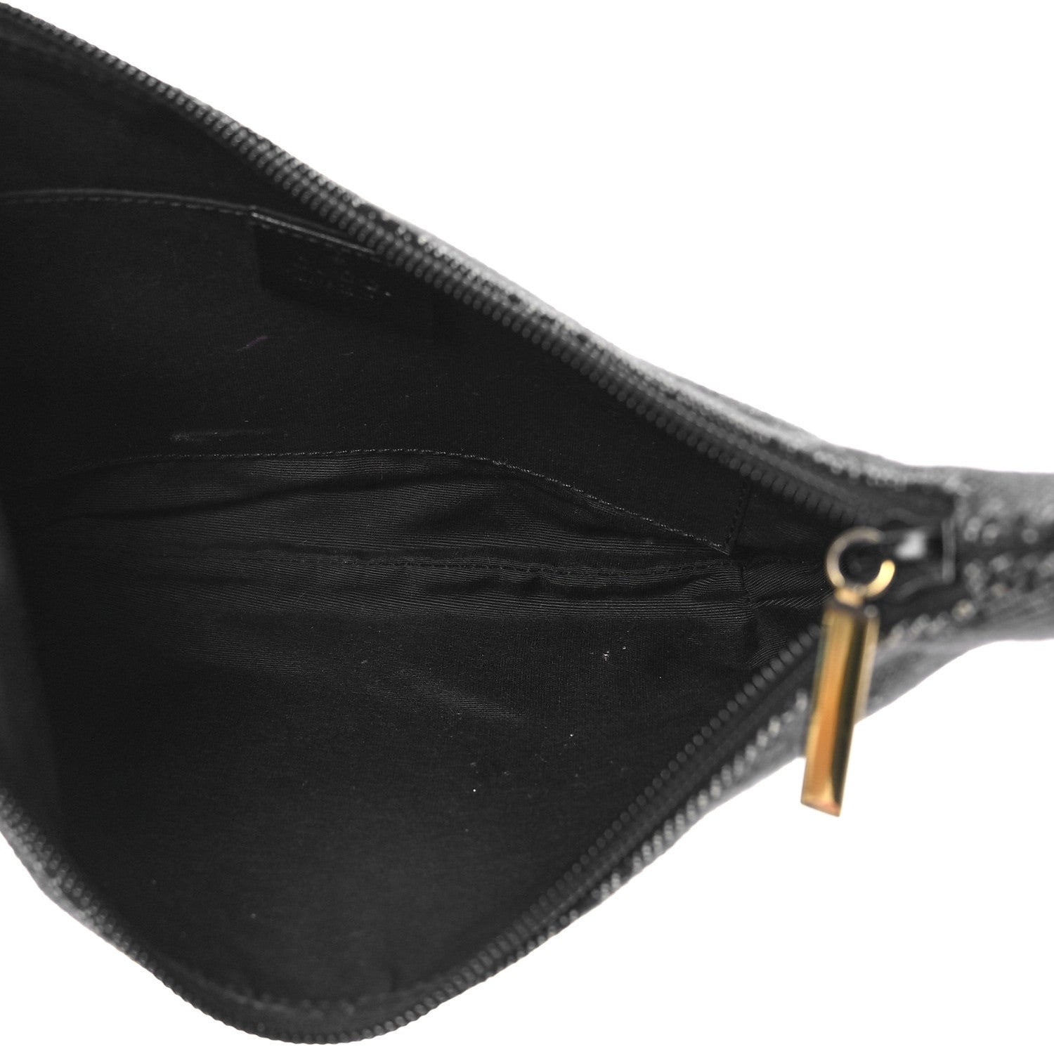 Gucci Denim Monogram Pochette Black 4 of 8