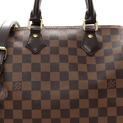 Louis Vuitton Damier Ebene Speedy Bandouliere 25 7 of 10