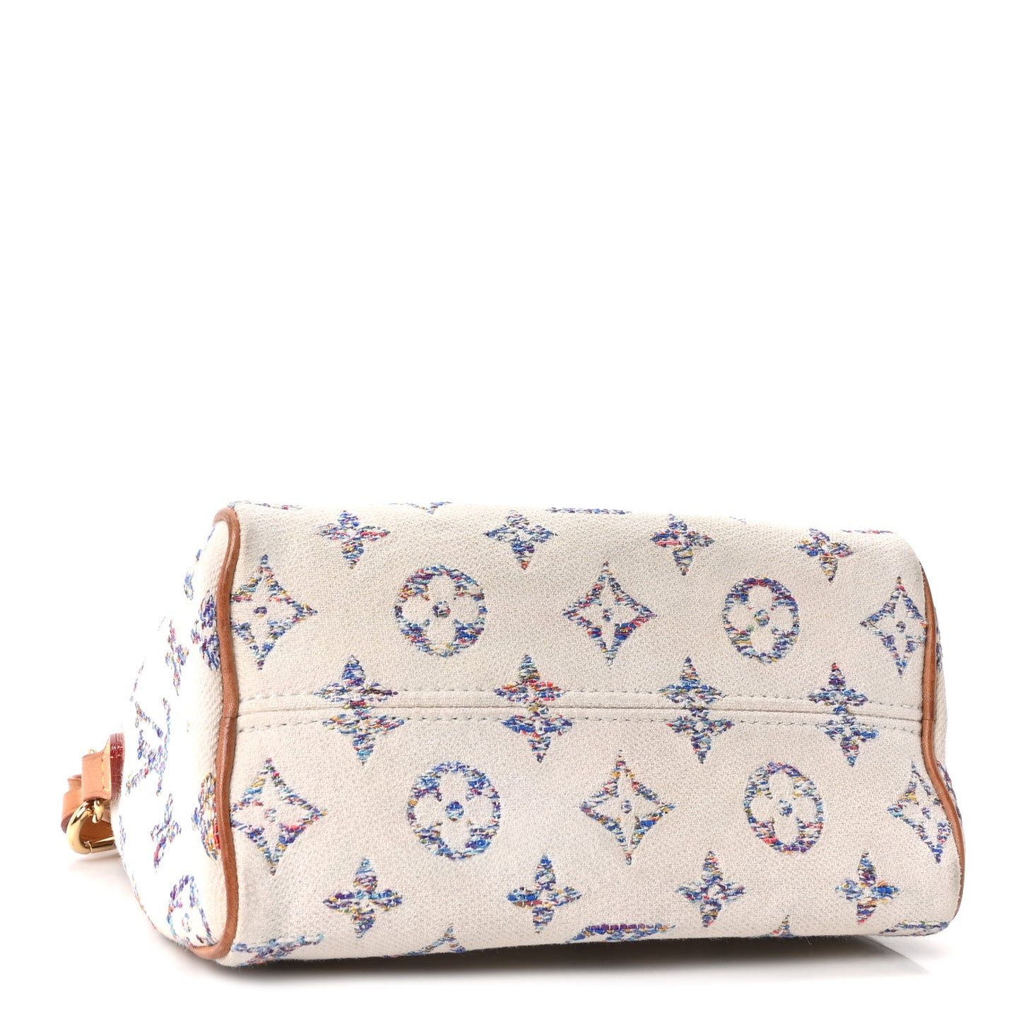 Monogram Jacquard Fabric Speedy Bandouliere 20 Multicolor Beige