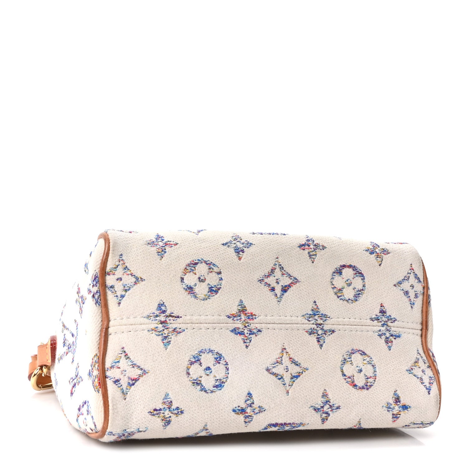 Louis Vuitton Monogram Jacquard Fabric Speedy Bandouliere 20 Multicolor Beige 4 of 9