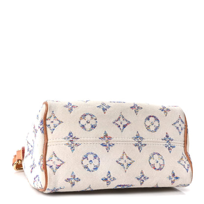 Louis Vuitton Monogram Jacquard Fabric Speedy Bandouliere 20 Multicolor Beige 4 of 9
