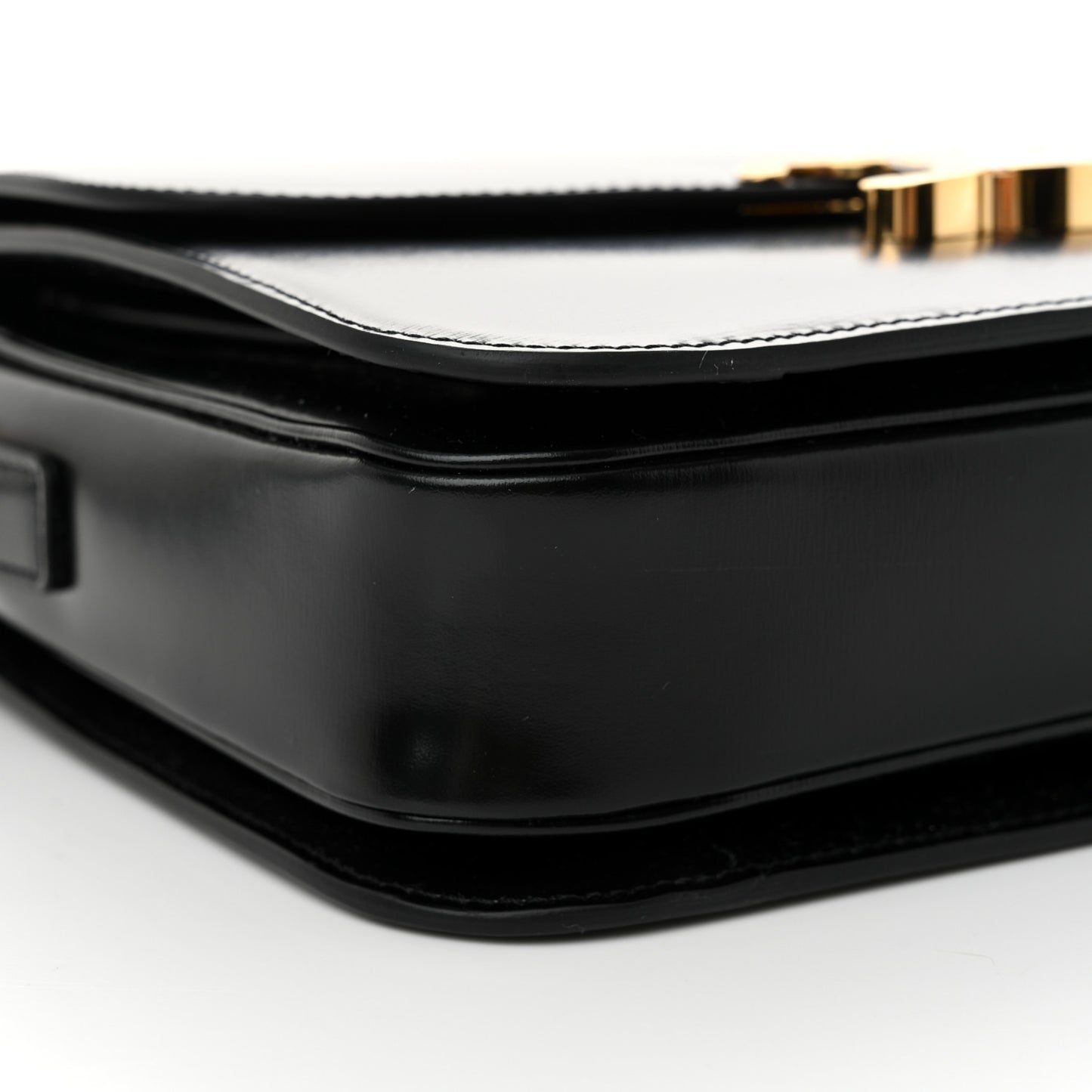Shiny Calfskin Medium Triomphe Black