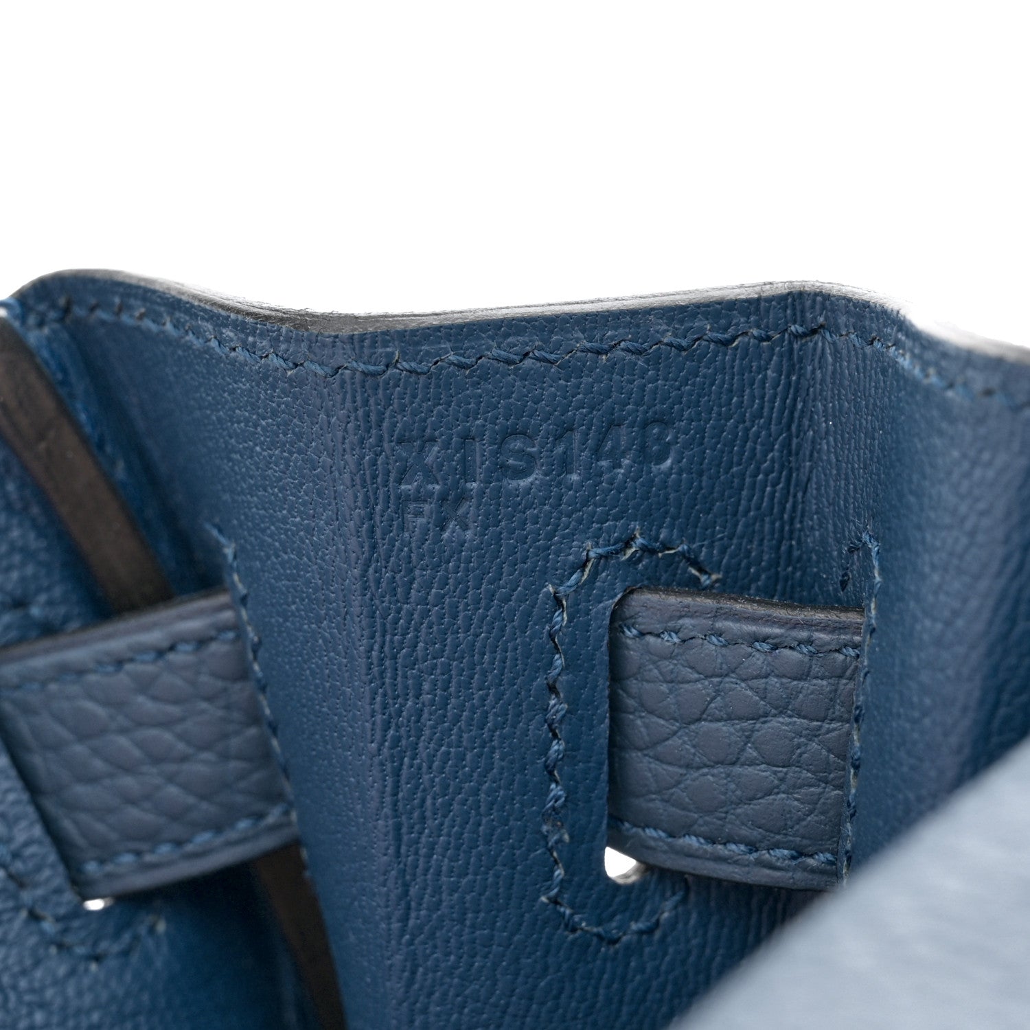 Hermes Togo Kelly Retourne 32 Bleu Agate 7 of 11