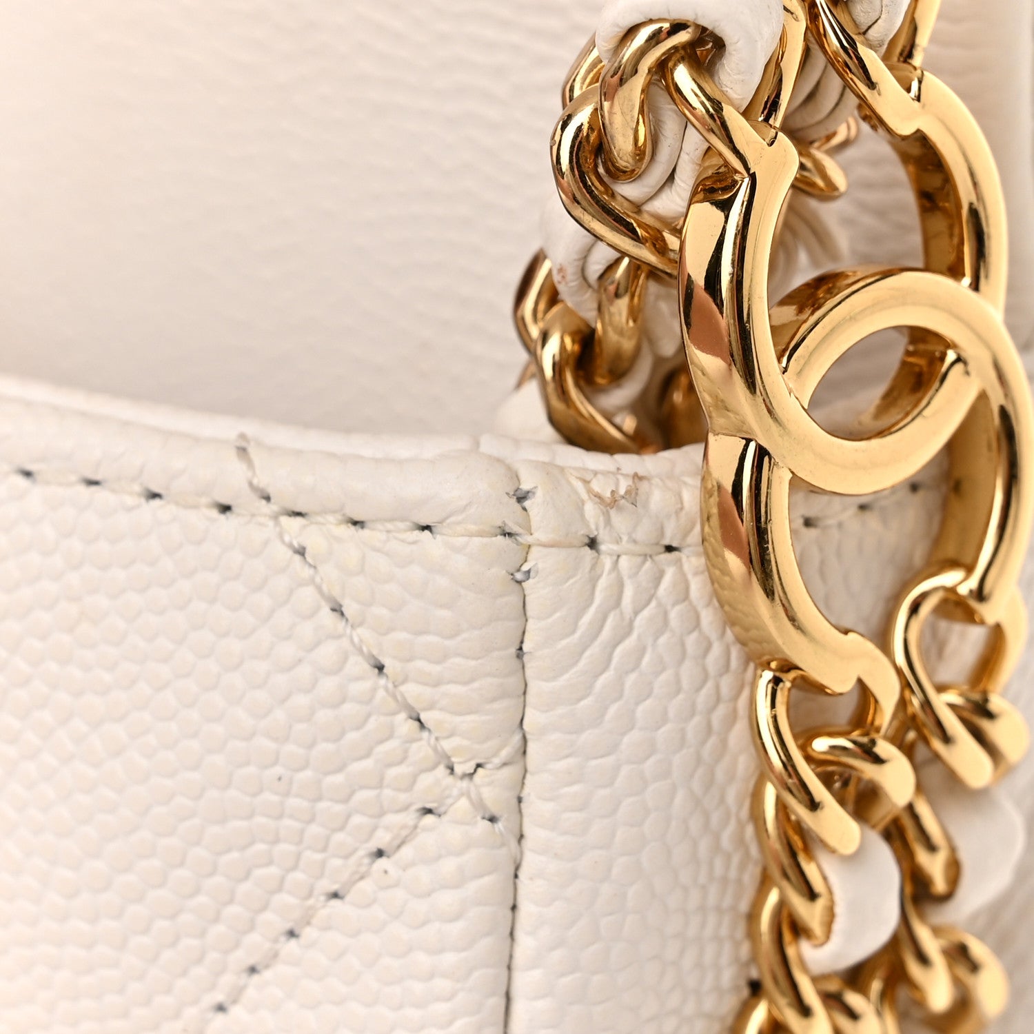 Chanel Caviar Quilted Mini CC You Flap White 21 of 21