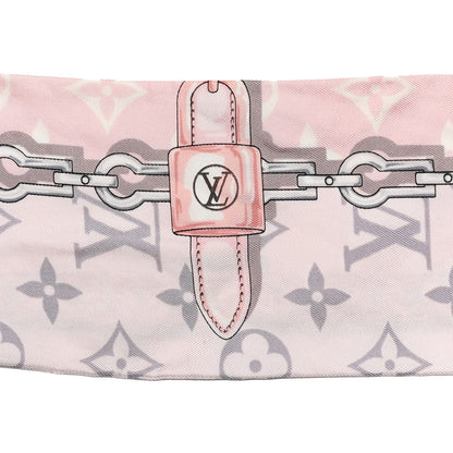 Louis Vuitton Silk Monogram Confidential Bandeau Light Pink 4 of 4