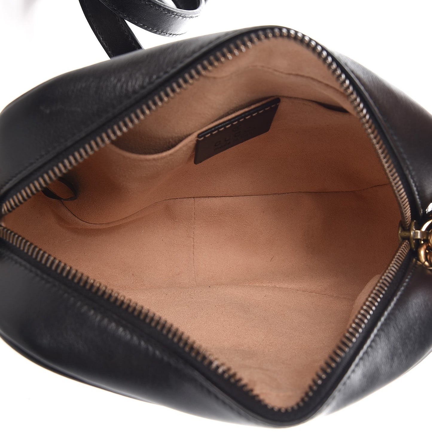 Calfskin Matelasse Mini GG Marmont Chain Shoulder Bag Black