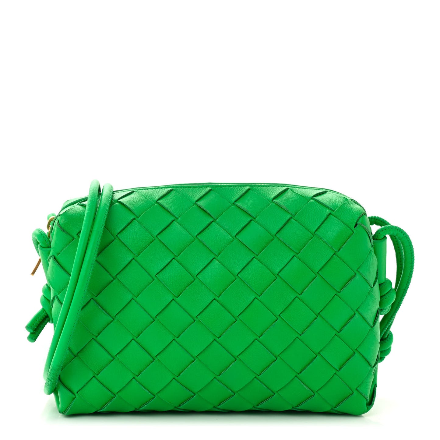 Nappa Intrecciato Mini Loop Camera Bag Parakeet