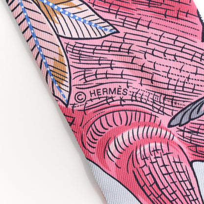 Hermes Silk Tree Of Song Twilly Bleu 3 of 6