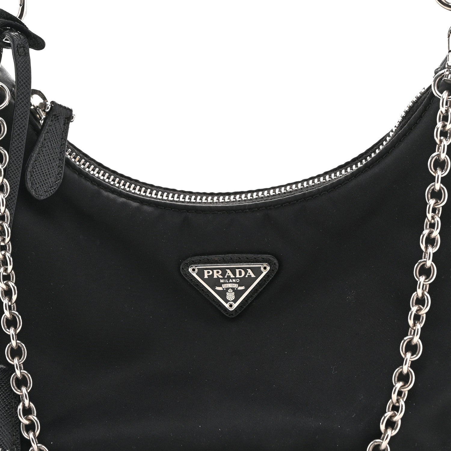 Prada Nylon Re-Edition 2005 Shoulder Bag Black 8 of 13