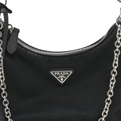 Prada Nylon Re-Edition 2005 Shoulder Bag Black 8 of 13