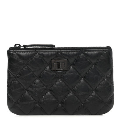 Chanel Aged Calfskin Quilted Small Reissue Cosmetic Case So Black 1 of 7