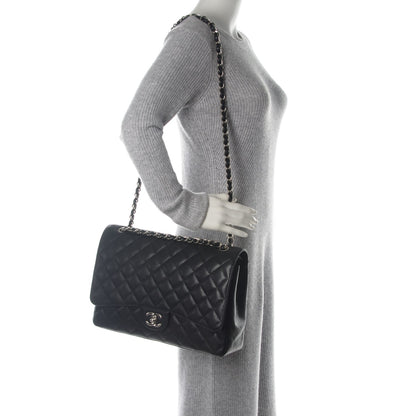 Chanel Caviar Quilted Maxi Double Flap Black 2 of 7