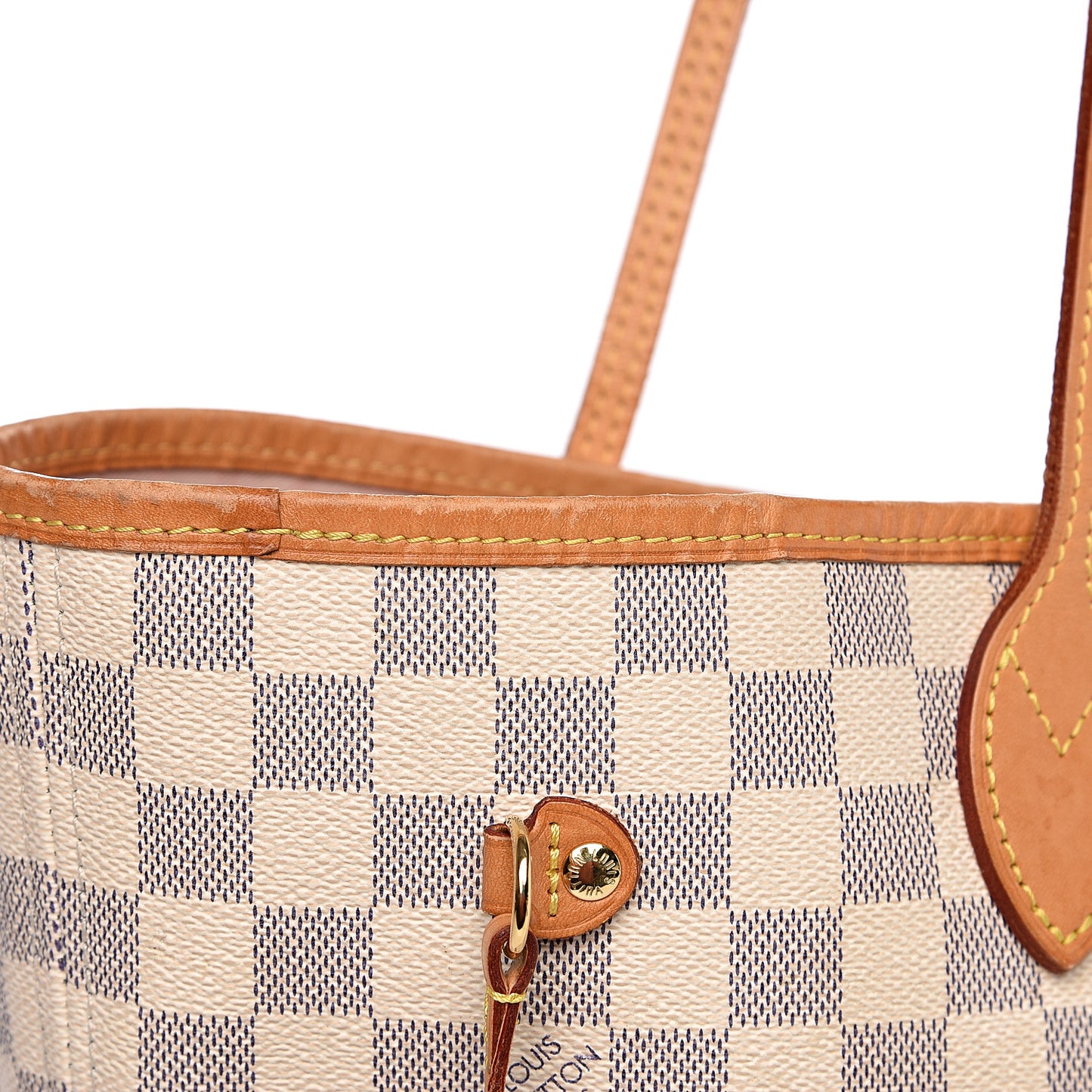 Damier Azur Neo Neverfull MM Rose Ballerine