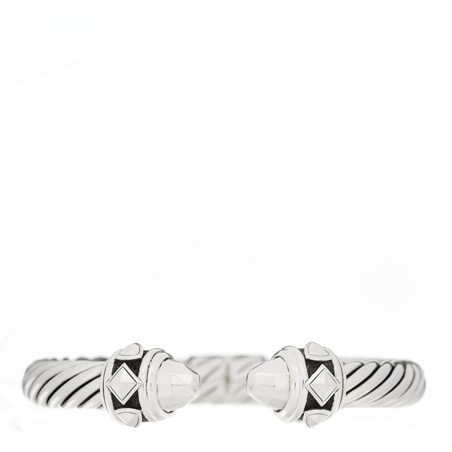 David Yurman Sterling Silver 9mm Renaissance Cable Bracelet 1 of 4