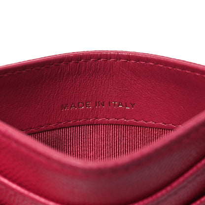 Chanel Caviar Quilted Card Holder Dark Pink 7 of 11