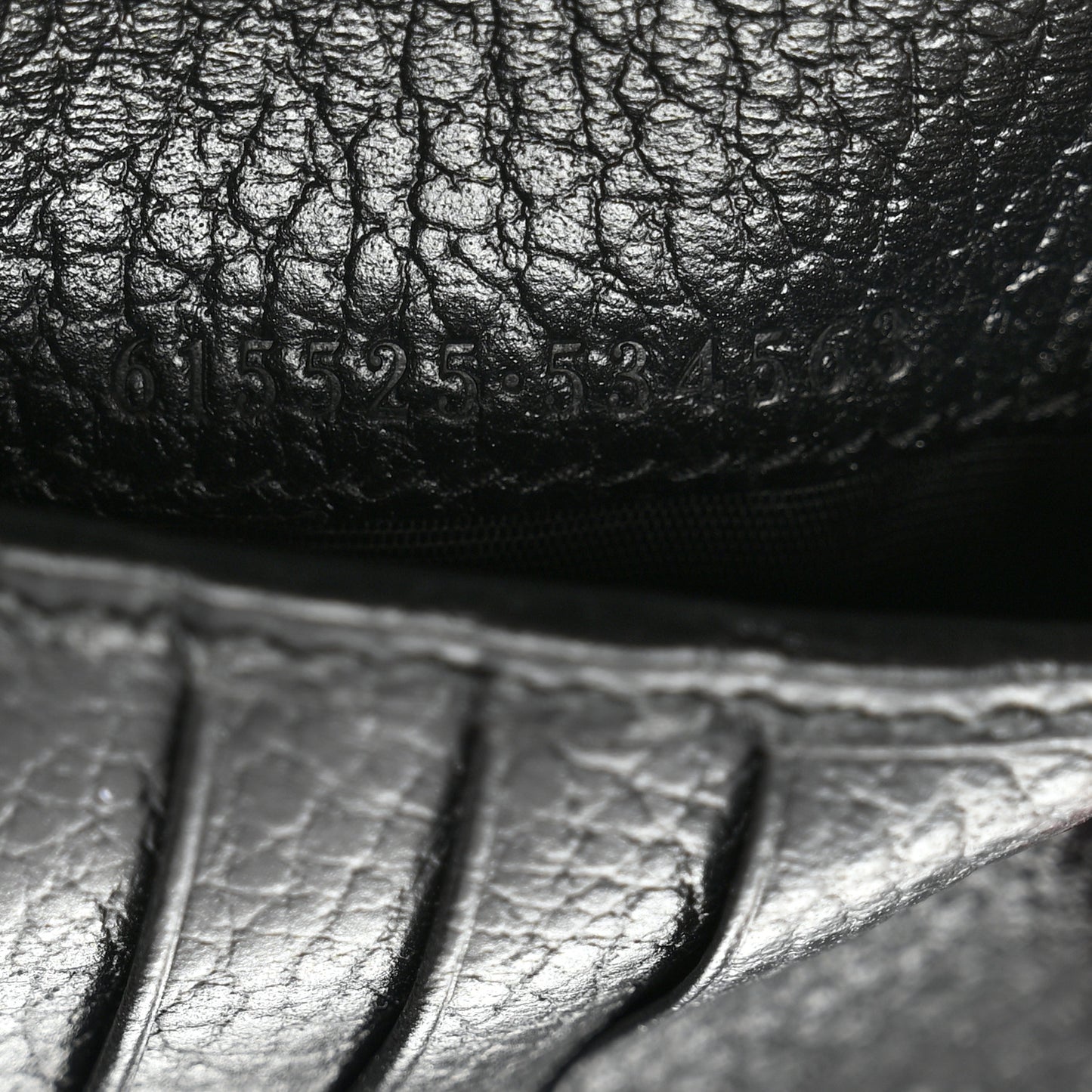 Dollar Calfskin Interlocking G French Wallet Black