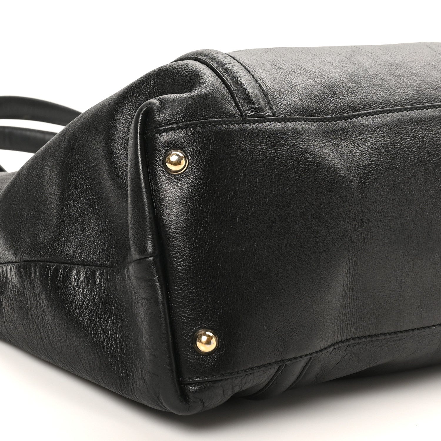 Gucci Calfskin Medium Britt Tote Black 9 of 10