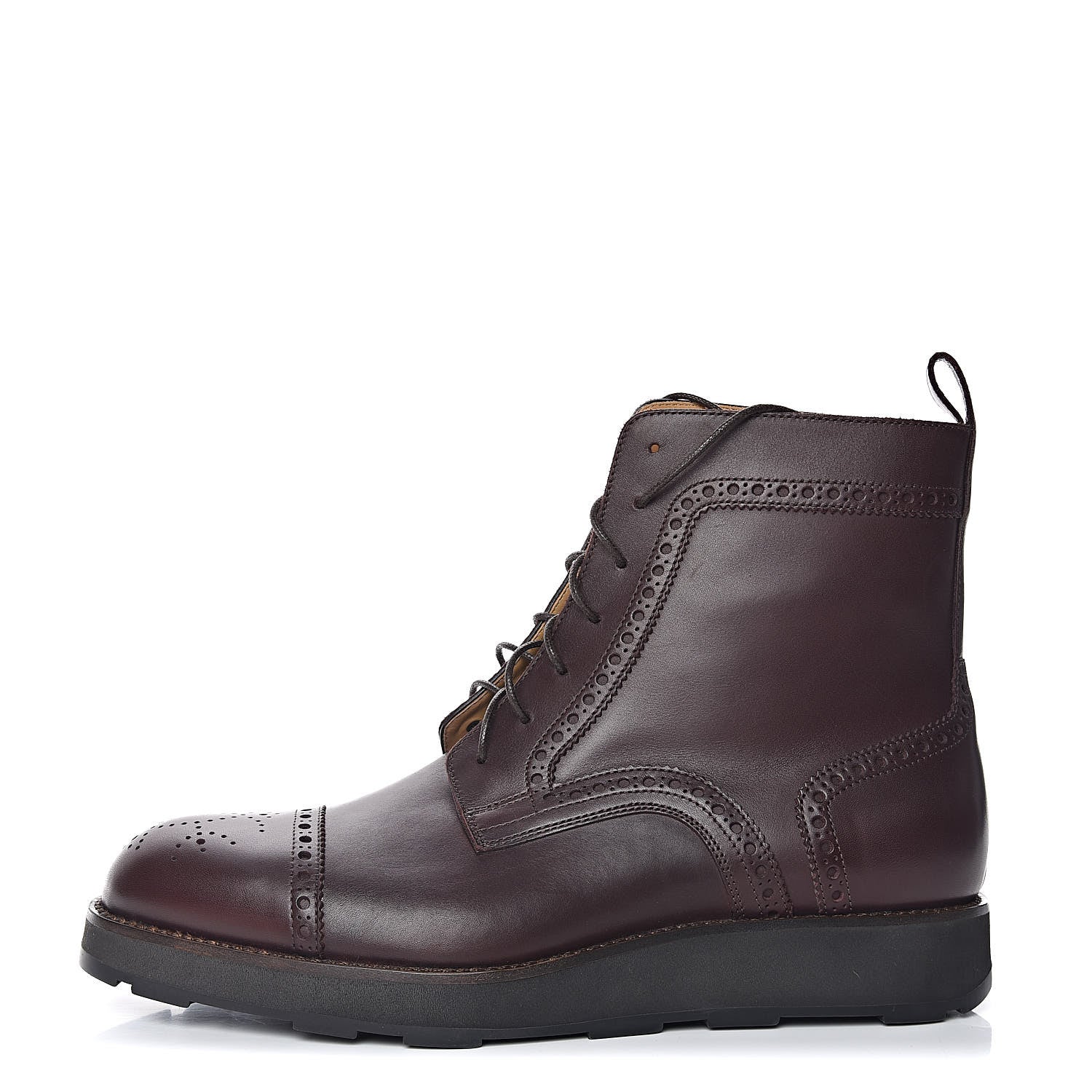 Hermes Calfskin Mens Lace Up Boots 42 1 of 8