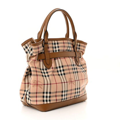 Burberry Haymarket Check Medium Golderton Tote Mid Camel 3 of 10