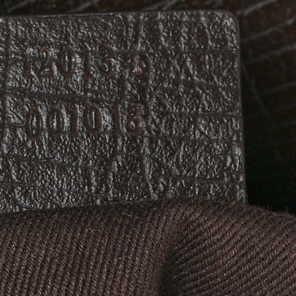 Gucci Monogram Horsebit Clutch Dark Brown 7 of 11