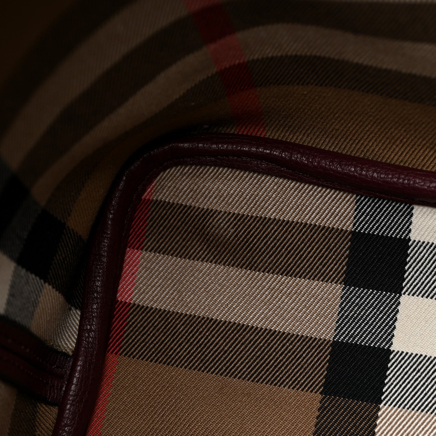Burberry Grainy Calfskin Medium Honeybrook Tote Dark Plum 12 of 19
