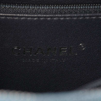 Chanel Iridescent Caviar Quilted Medium CC Filigree Vanity Case Dark Turquoise 6 of 8