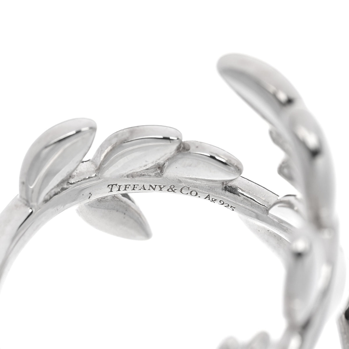 Sterling Silver Paloma Picasso Olive Leaf Bypass Ring 46 3.75