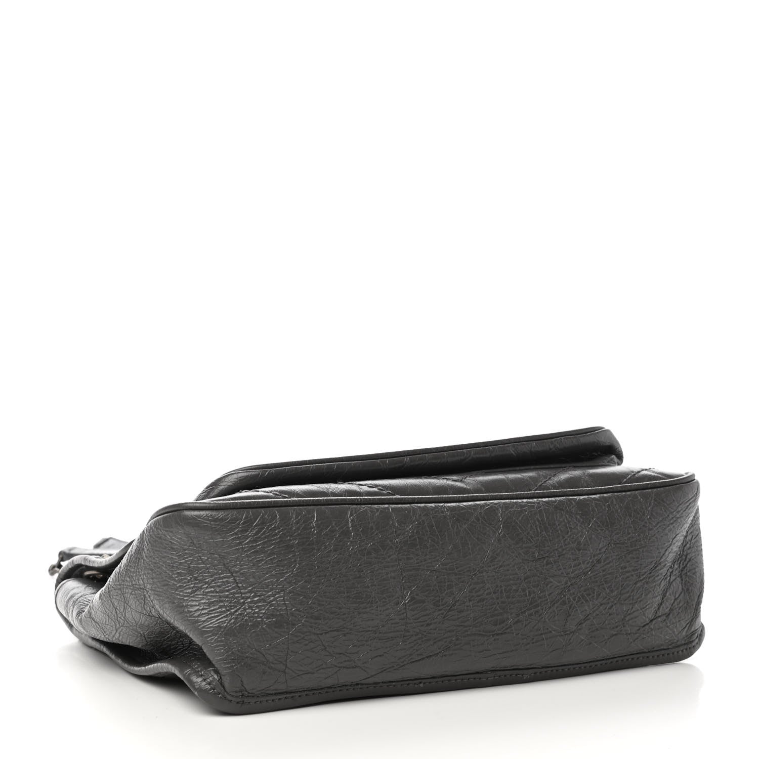 Saint Laurent Crinkled Calfskin Matelasse Monogram Medium Niki Chain Satchel Asphalt 3 of 4