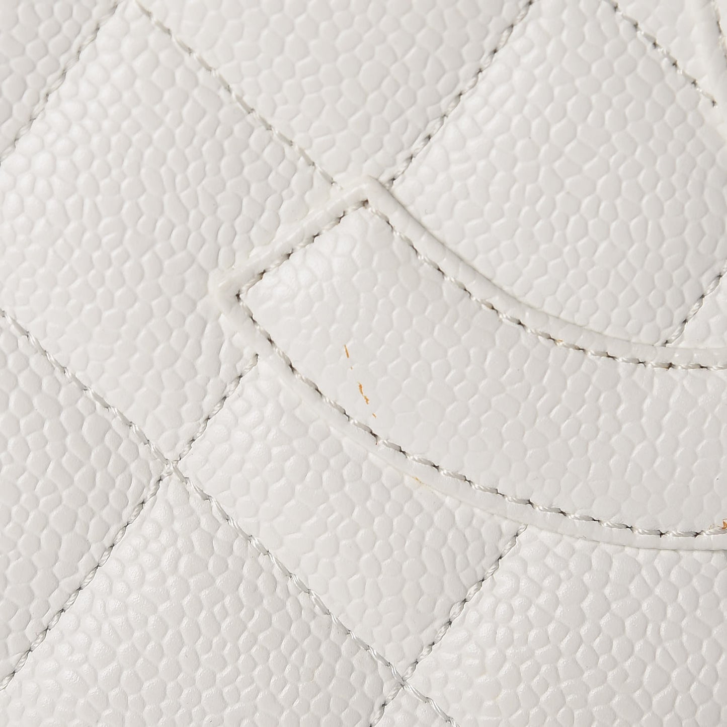 Caviar Quilted Grand Shopping Tote GST White