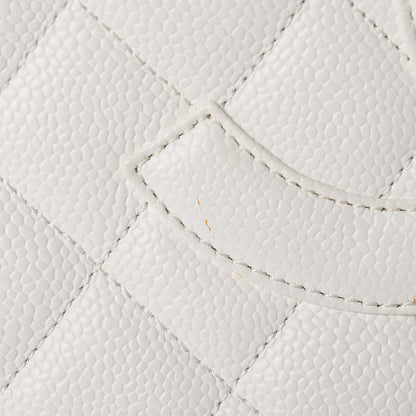Chanel Caviar Quilted Grand Shopping Tote GST White 14 of 27