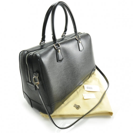 Louis Vuitton Epi Sac Bourget Black 3 of 11