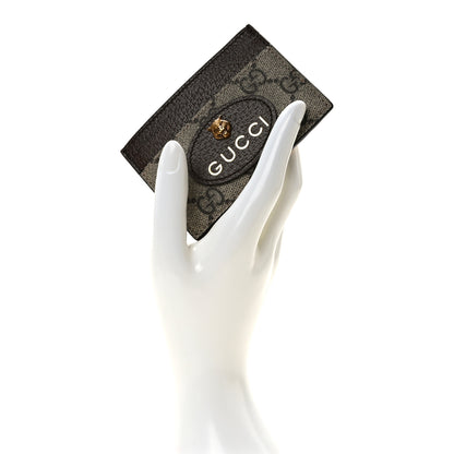 Gucci GG Supreme Monogram Neo Vintage Card Holder Beige Crop New Acero 2 of 8