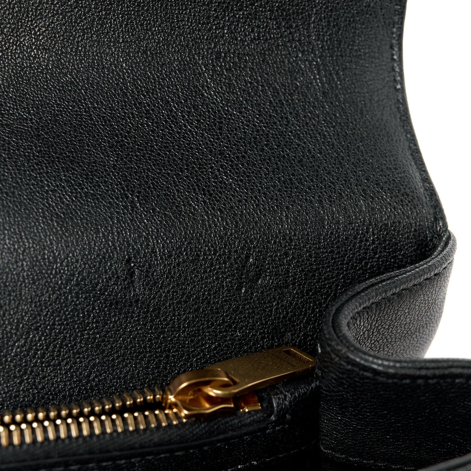 Saint Laurent Sheepskin Matelasse Chevron Monogram Medium College Bag Black 12 of 13