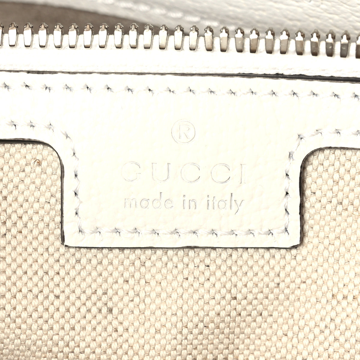 Gucci Caflskin GG Supreme Monogram Medium Backpack White 5 of 10