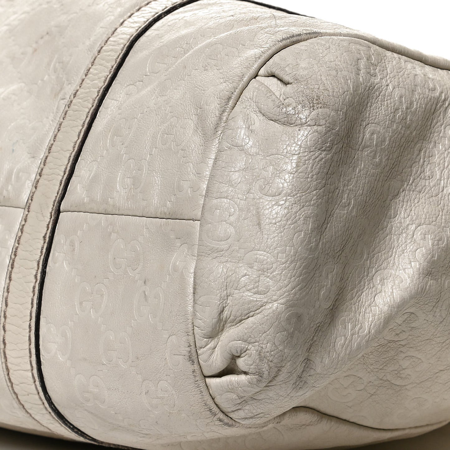 Guccissima New Ladies Web Tote Off White