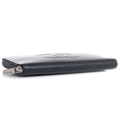 Chanel Caviar Large Zip CC Around Wallet Black 4 of 9