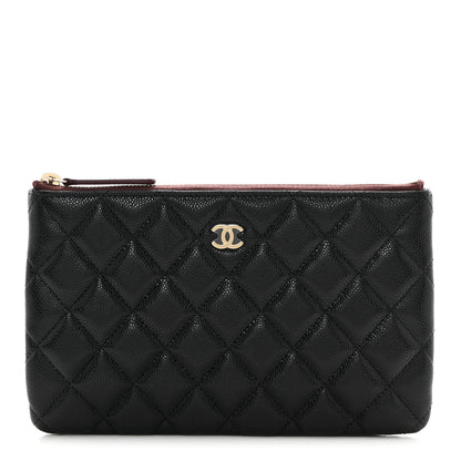 Chanel Caviar Quilted Small Zipped Pouch Black 1 of 8