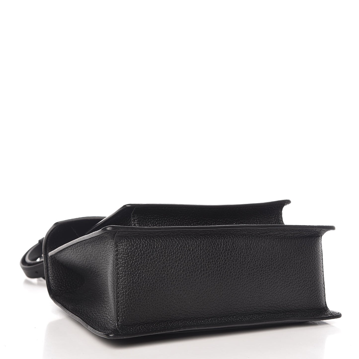 Grained Calfskin Small Patricia Satchel Black