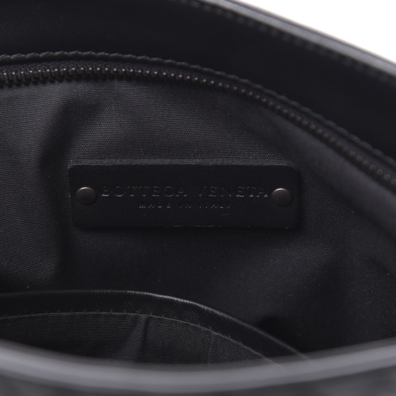 Bottega Veneta Nappa Intrecciato VN Crossbody Messenger Bag Black 6 of 10