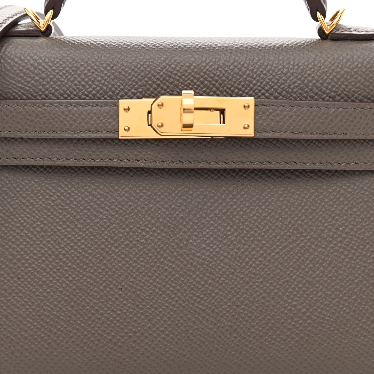 Hermes Epsom Mini Kelly Sellier 20 Etain 8 of 13