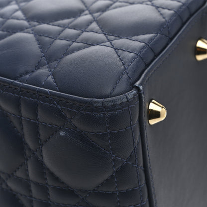 Christian Dior Lambskin Cannage Gradient Large Lady Dior Blue 12 of 13