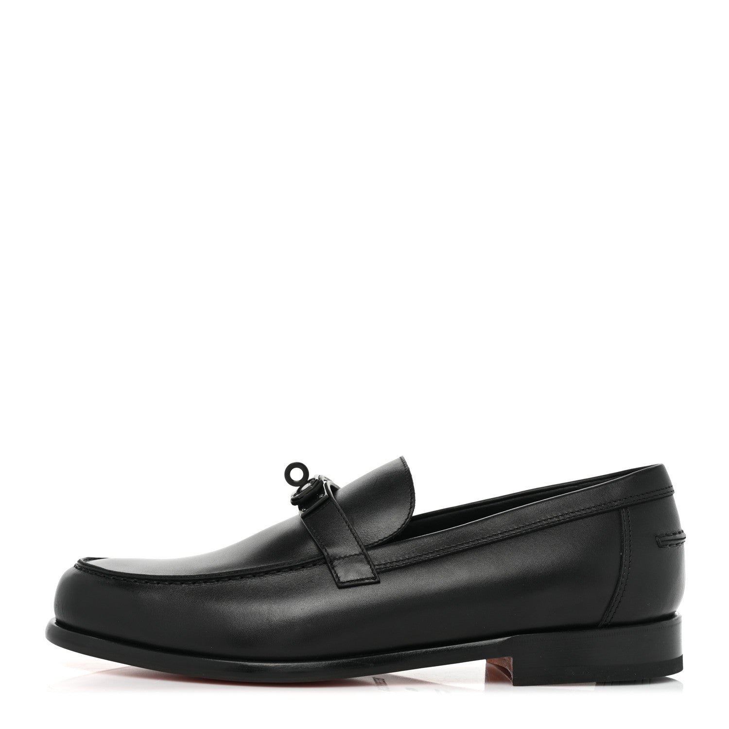 Hermes Calfskin Mens Destin Loafer 43 Black 1 of 10