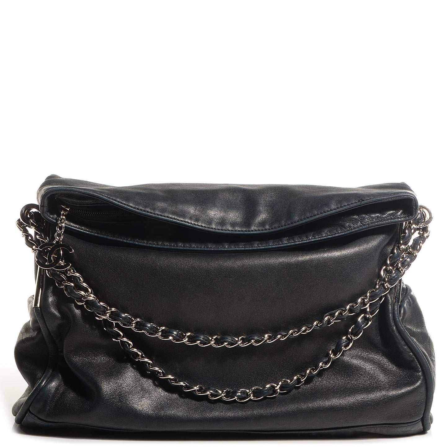 Lambskin Large Ultimate Soft Shoulder Bag Black