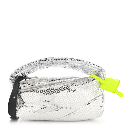 Off-White Puffy Disco Pump Pouch Crossbody Bag Silver 1 of 12